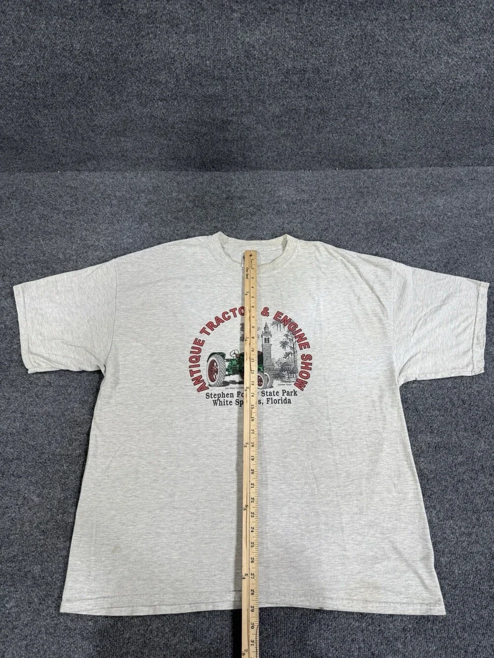 Vintage Gildan XXL Antique Tractor Engine Show T Shirt Stephen Foster Florida 90